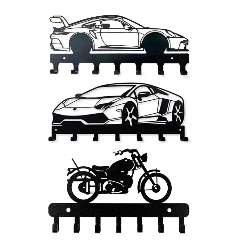 Metal Car Key Holder Wall Mount Key Rack for Home Decoration - Image 5