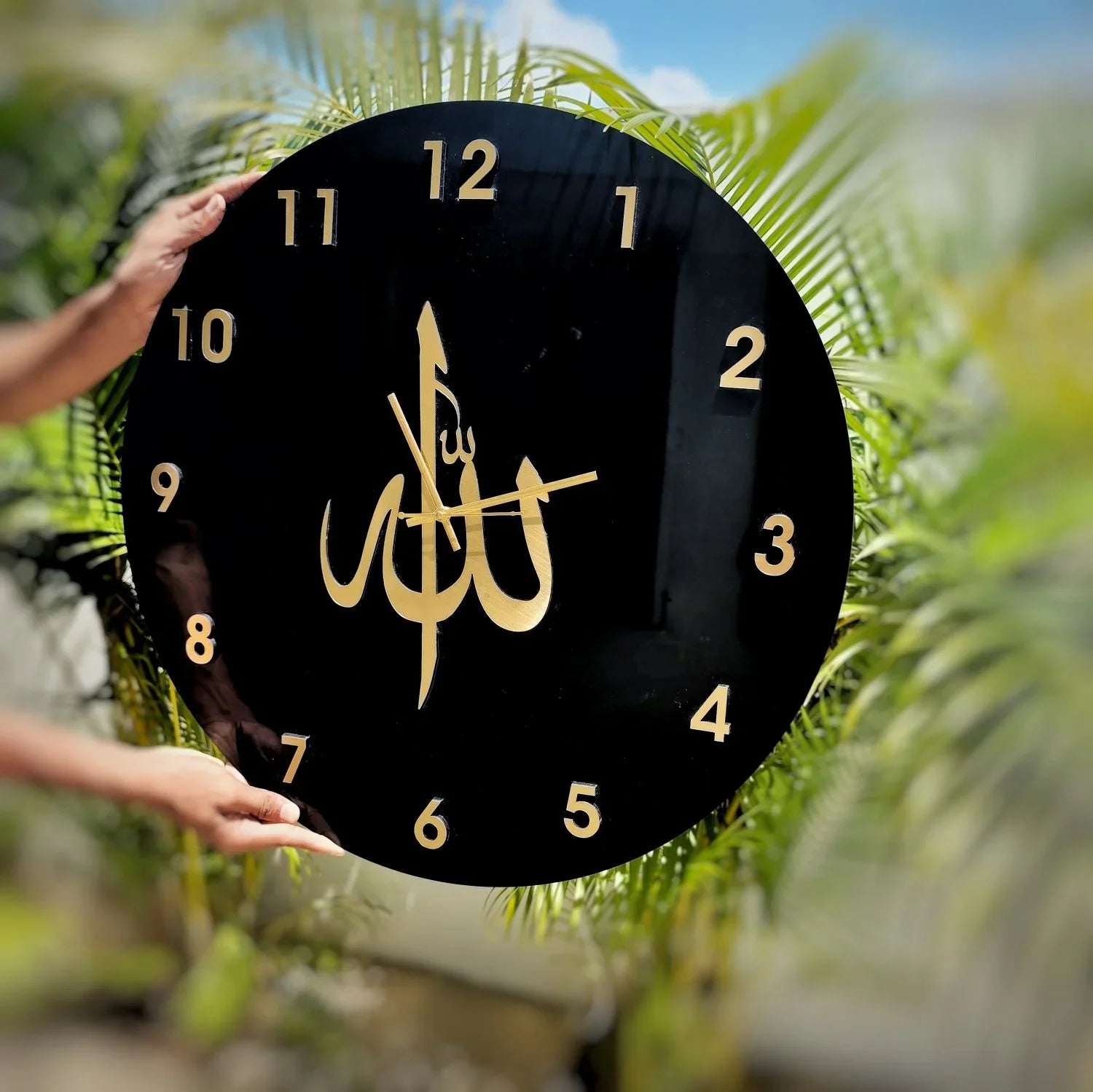 ALLAH Name wall clock Acrylic Material - Islamic Wall Clock - Image 2