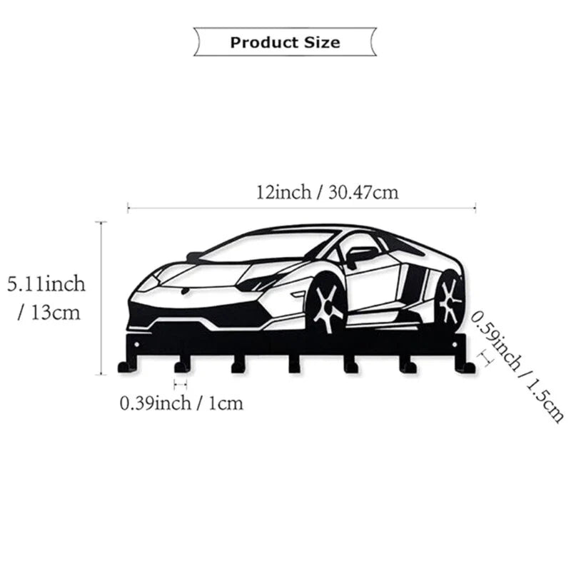 Metal Car Key Holder Wall Mount Key Rack for Home Decoration - Image 7