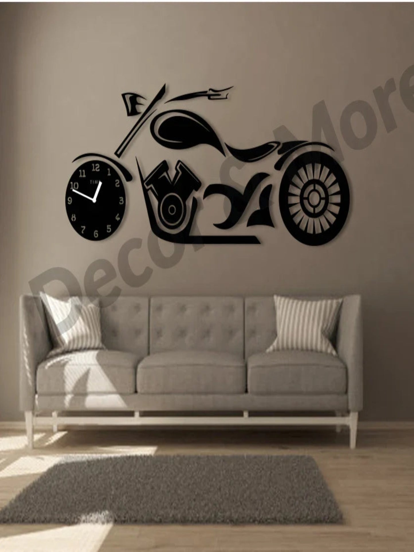 MOTORBIKE THEME CLOCK - Image 1